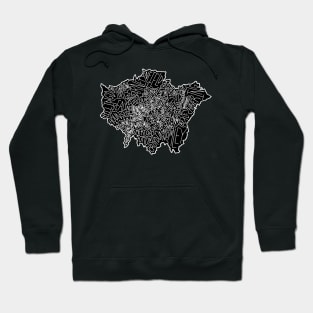 Map of London (black background) Hoodie